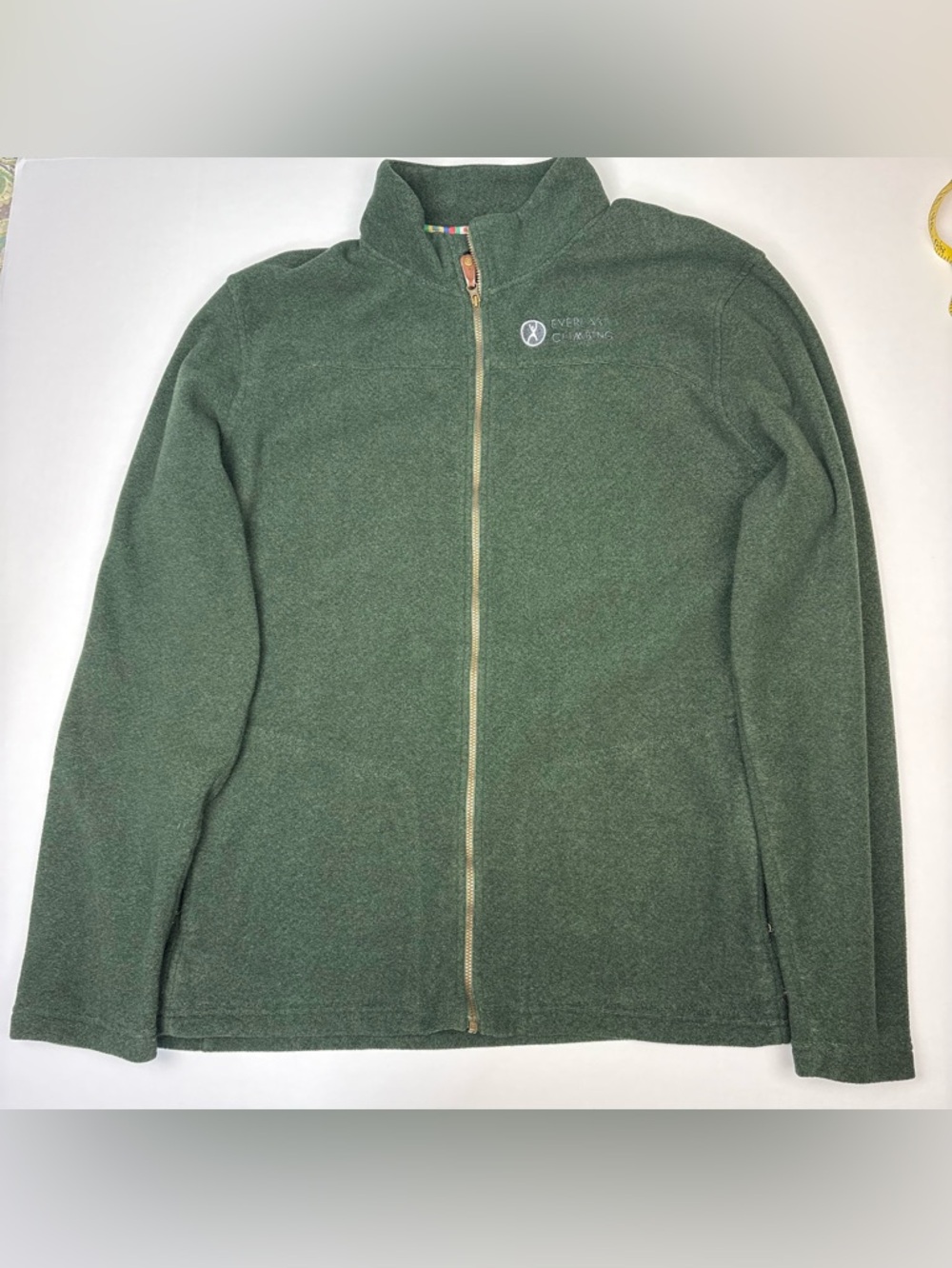 Sherpa Adventure Gear Men XL Jacket Green Fleece Zip Collared Everlast Climbing